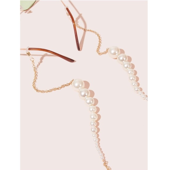 ZARA Pearl Glasses Chain Sunglass Pearl Mask Chain - Picture 2 of 4